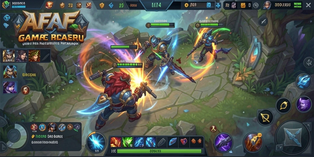Tampilan gameplay AFAF yang seru dan dinamis.