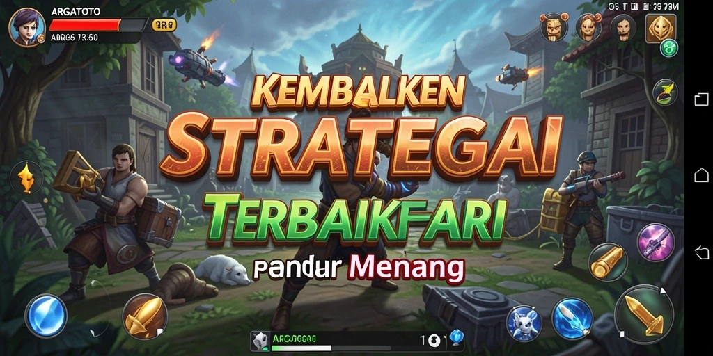 Tangkapan layar gameplay ARGATOTO menampilkan pertempuran strategi yang seru.